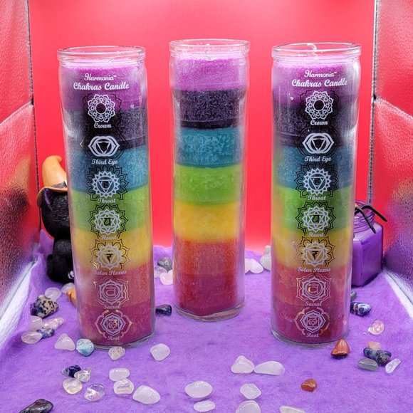 Chakra 7 Day Prayer Candle - Picture 1 of 5